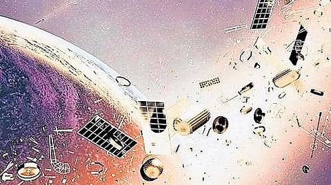 Around 50,000 debris objects above 10 cm in size have been identified