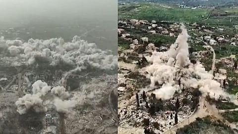 ಲೆಬನಾನ್ ನಲ್ಲಿ ಇಸ್ರೇಲ್ ಆರ್ಭಟ: ಮನೆಗಳ ಮೇಲೆ ಸ್ಫೋಟಕಗಳಿಂದ ದಾಳಿ; ಹಲವು ಹಳ್ಳಿಗಳು ನಾಮಾವಶೇಷ!