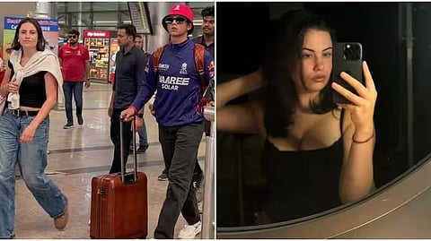 Yashasvi Jaiswal and his rumoured girlfriend, Maddie Hamilton.