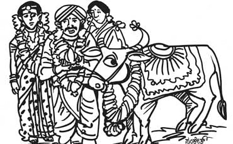 ಗಂಡಿಗೆ ವರದಕ್ಷಿಣೆಯಾಗಿ ಎಮ್ಮೆಗಳನ್ನು ಕೊಡುತ್ತಿದ್ದ ತೋಡರು