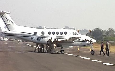 ಶಿವರಾಜ್ಸಿಂಗ್ ಚೌಹಾಣ್ರಿದ್ದ ವಿಮಾನ