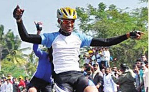ಶ್ರೀಧರ ಸವಣೂರ 140ಕಿಮೀ ಪ್ರಥಮ ಸ್ಥಾನ
