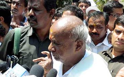 ತೃತೀಯ ರಂಗ ಅಧಿಕಾರಕ್ಕೆ: ಗೌಡರ ಭವಿಷ್ಯ