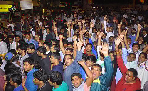 ಬ್ರಿಗೇಡ್ ರಸ್ತೆಯಲ್ಲಿ ಹೊಸ ವರ್ಷಾಚರಣೆ