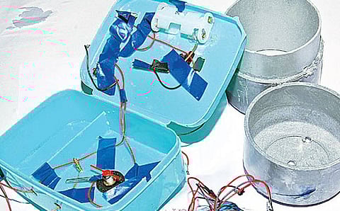 ಪೊಲೀಸರು ನಿಷ್ಕ್ರಿಯಗೊಳಿಸಿದ ಪೈಪ್ ಬಾಂಬ್