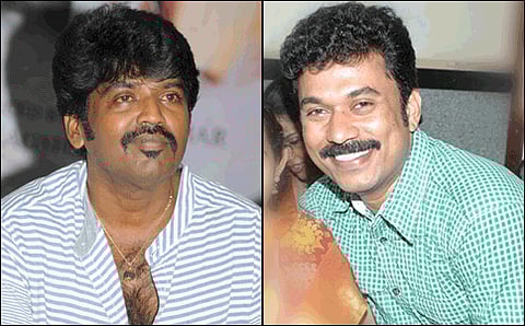 ಮೈನಾ ಚಿತ್ರದ ನಿರ್ದೇಶಕ ನಾಗಶೇಖರ್ ಮತ್ತು ಪತ್ರಕರ್ತ ಮಂಜುನಾಥ್ ಸಂಜೀವ್ (ಸಂಗ್ರಹ ಚಿತ್ರ)