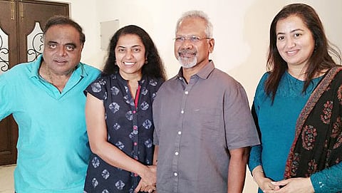 ನಟ ಅಂಬರೀಶ್ ಮತ್ತು ಮಣಿರತ್ನಂ ಕುಟುಂಬ (ಚಿತ್ರಕೃಪೆ: ಫೇಸ್ ಬುಕ್)