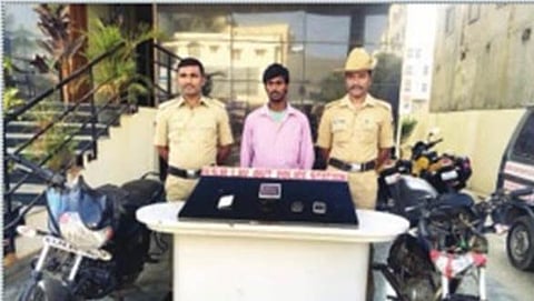 ಚಿನ್ನಾಭರಣ ದರೋಡೆ ಆರೋಪಿ ಸೆರೆ