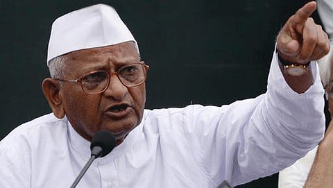 ಹಿರಿಯ ಸಾಮಾಜಿಕ ಹೋರಾಟಗಾರ ಅಣ್ಣಾ ಹಜಾರೆ (ಸಂಗ್ರಹ ಚಿತ್ರ)