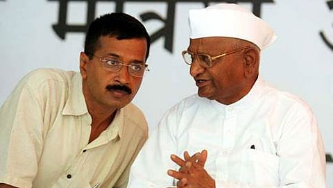 ಅರವಿಂದ್ ಕೇಜ್ರಿವಾಲ್- ಅಣ್ಣಾ ಹಜಾರೆ