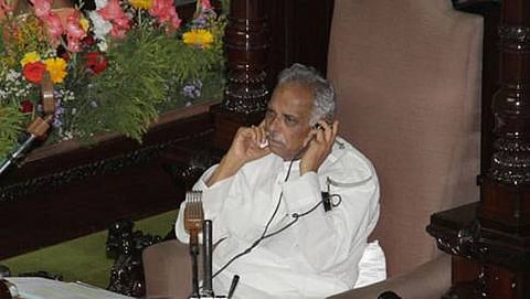 ವಿಧಾನಸಭಾಧ್ಯಕ್ಷ ಕಾಗೋಡು ತಿಮ್ಮಪ್ಪ ( ಸಂಗ್ರಹ ಚಿತ್ರ)