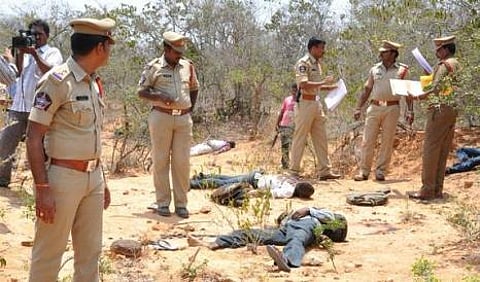 ಚಿತ್ತೂರು ಎನ್ಕೌಂಟರ್ ನ ಒಂದು ದೃಶ್ಯ