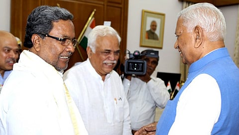 ಸಿಎಂ ಸಿದ್ದರಾಮಯ್ಯ ಮತ್ತು ರಾಜ್ಯಪಾಲ ವಜುಭಾಯಿ ವಾಲಾ