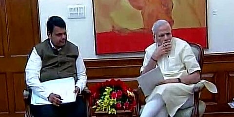 ಪ್ರಧಾನಿ ನರೇಂದ್ರ ಮೋದಿ ಭೇಟಿ ಮಾಡಿದ ಸಿಎಂ ದೇವೇಂದ್ರ ಫಡ್ನವೀಸ್