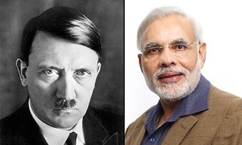 ವಿವಾದಾತ್ಮಕ ಸರ್ವಾಧಿಕಾರಿ ಅಡಾಲ್ಫ್ ಹಿಟ್ಲರ್ ಮತ್ತು ಪ್ರಧಾನಿ ನರೇಂದ್ರ ಮೋದಿ
