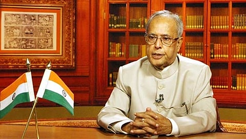 ರಾಷ್ಟ್ರಪತಿ ಪ್ರಣಬ್ ಮುಖರ್ಜಿ (ಸಂಗ್ರಹ ಚಿತ್ರ)