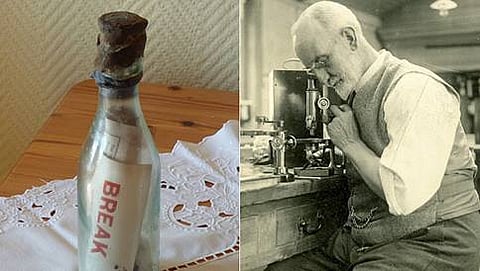 ಜಗತ್ತಿನ ಹಳೆಯ ಸಂದೇಶದ ಬಾಟಲ್ (ಚಿತ್ರಕೃಪೆ: ಟೆಲಿಗ್ರಾಫ್)