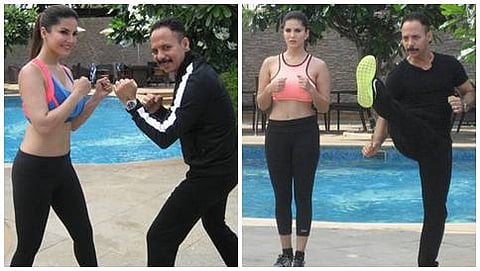 ತರಬೇತಿ ಪಡೆಯುತ್ತಿರುವ ಸನ್ನಿ ಲಿಯೋನ್