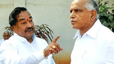 ಕೆ,ಎಸ್ ಈಶ್ವರಪ್ಪ ಮತ್ತು ಬಿ.ಎಸ್ ಯಡಿಯೂರಪ್ಪ