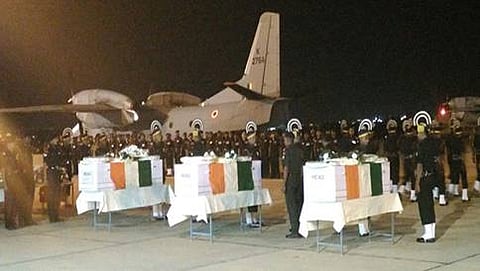 ಯೋಧರ ಮೃತದೇಹಗಳು