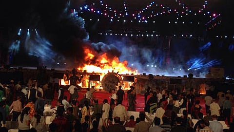 ಮೇಕ್ ಇನ್ ಇಂಡಿಯಾ ಕಾರ್ಯಕ್ರಮದ ವೇಳೆ ಅಗ್ನಿ ಅವಘಡ (ಸಂಗ್ರಹ ಚಿತ್ರ)