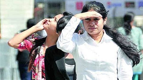 rise in temperature in city