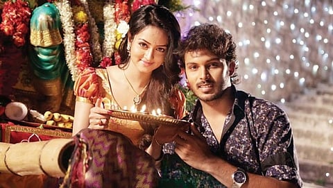 'ಸಾಹೇಬ'ದಲ್ಲಿ ಶಾನ್ವಿ ಶ್ರೀವಾಸ್ತವ್ ಮತ್ತು ಮನೋರಂಜನ್