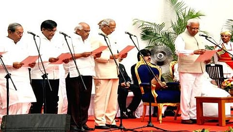 ಸಚಿವರ ಪ್ರಮಾಣವಚನ ಸ್ವೀಕಾರ ಸಮಾರಂಭ( ಸಂಗ್ರಹ ಚಿತ್ರ)