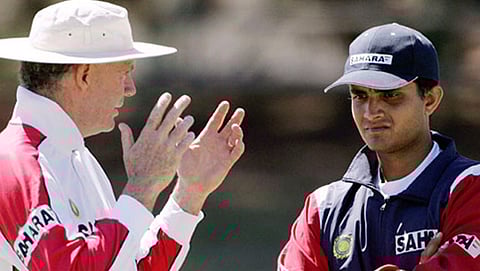 ಸೌರವ್ ಗಂಗೂಲಿ ಮತ್ತು ಗ್ರೇಗ್ ಚಾಪೆಲ್ (ಸಂಗ್ರಹ ಚಿತ್ರ)