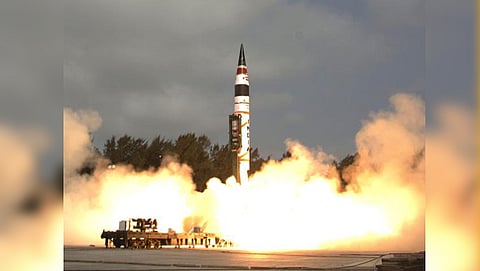 ಖಂಡಾಂತರ ಕ್ಷಿಪಣಿ ಉಡಾವಣೆ (ಸಂಗ್ರಹ ಚಿತ್ರ)