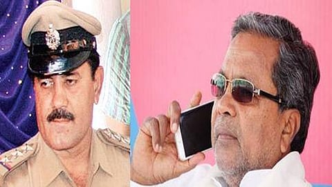 ಪೊಲೀಸ್ ಇನ್ಸ್ ಪೆಕ್ಟರ್ ಜಿ.ಎನ್ ಮೋಹನ್ ಮತ್ತು ಮುಖ್ಯಮಂತ್ರಿ ಸಿದ್ದರಾಮಯ್ಯ