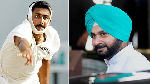 ಅನಿಲ್ ಕುಂಬ್ಳೆ ಮತ್ತು ನವ ಜೋತ್ ಸಿಂಗ್ ಸಿದ್ದು (ಸಂಗ್ರಹ ಚಿತ್ರ)