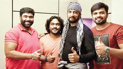 ನಂದಕಿಶೋರ್, ಅರ್ಜುನ್ ಜನ್ಯ, ಸುದೀಪ್ ಮತ್ತು ಪ್ರದೀಪ್