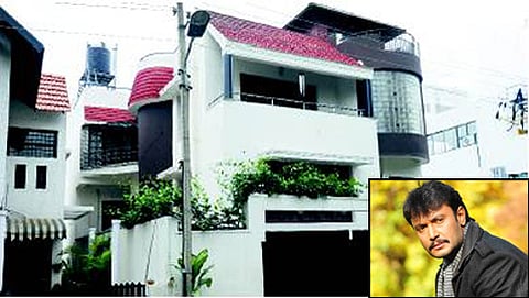 ನಟ ದರ್ಶನ್ ಮನೆ ಹಾಗೂ ಎಸ್ ಎಸ್ ಆಸ್ಪತ್ರೆ (ಸಂಗ್ರಹ ಚಿತ್ರ)