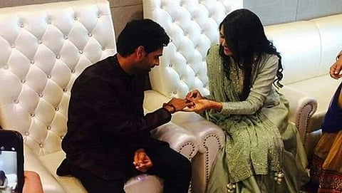 ನುಪುರ್ ನಗರ್ ರೊಡನೆ ಭಾರತದ ವೇಗದ ಬೌಲರ್ ಭುವನೇಶ್ವರ್ ಕುಮಾರ್ ನಿಶ್ಚಿತಾರ್ಥ