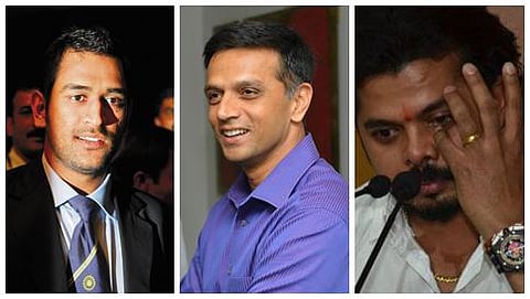 ಧೋನಿ, ದ್ರಾವಿಡ್ ಮತ್ತು ಶ್ರೀಶಾಂತ್