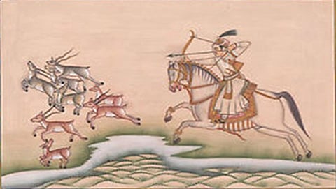 ಬೇಟೆಯಾಡುತ್ತಿರುವ ರಾಜ (ಸಾಂಕೇತಿಕ ಚಿತ್ರ)