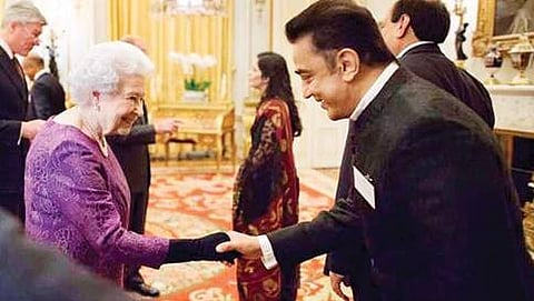 ಕಮಲ್ ಹಾಸನ್ -ಇಂಗ್ಲೆಂಡ್ನ ರಾಣಿ ಎಲಿಜಬೆತ್ II ಭೇಟಿ