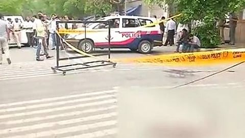 ಘಟನಾ ಸ್ಥಳದಲ್ಲಿ ಪೊಲೀಸರು