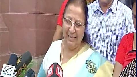 ಸ್ಪೀಕರ್ ಸುಮಿತ್ರಾ ಮಹಾಜನ್