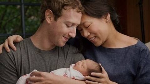 ಫೇಸ್'ಬುಕ್ ಸಂಸ್ಥಾಪಕ ಮಾರ್ಕ್ ಜುಕರ್ ಬರ್ಗ್ 2ನೇ ಮಗು ಹೆಸರು 'ಆಗಸ್ಟ್'