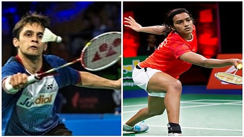 ಭಾರತೀಯ ಶಟ್ಲರ್ ಪರುಪಳ್ಳಿ ಕಶ್ಯಪ್ ಮತ್ತು ಪಿ.ವಿ ಸಿಂಧು