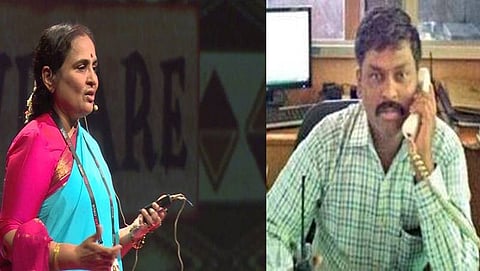 ರಾಜ್ಯ ಸರ್ಕಾರದ ಮುಖ್ಯ ಕಾರ್ಯದರ್ಶಿ ರತ್ನಪ್ರಭಾ ಹಾಗೂ ಪೇದೆ ನರಸಪ್ಪ