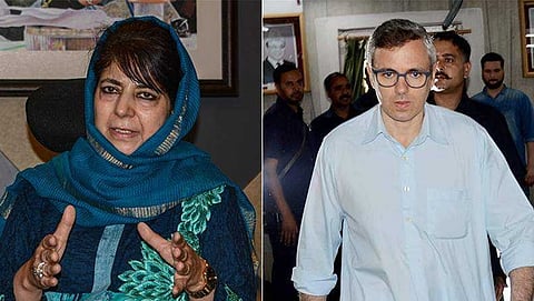 ಪಿಡಿಪಿ ಮುಖ್ಯಸ್ಥೆ ಮೆಹಬೂಬಾ ಮುಫ್ತಿ - ಎಸ್ ಸಿ ಉಪಾಧ್ಯಕ್ಷ ಒಮರ್ ಅಬ್ದುಲ್ಹಾ