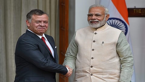 ಜೋರ್ಡಾನ್-ಭಾರತ ದ್ವಿಪಕ್ಷೀಯ ಮಾತುಕತೆ, ಪ್ಯಾಲಸ್ತೈನ್ ವಿಚಾರದಲ್ಲಿ ಬದ್ದತೆ, ರಕ್ಷಣಾ ಸಹಕಾರ ಸೇರಿ 12 ಒಪ್ಪಂದಗಳಿಗೆ ಸಹಿ