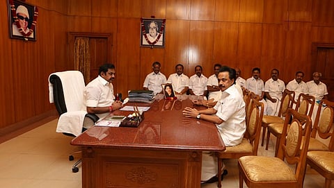 ಸಿಎಂ ಪಳನಿ ಸ್ವಾಮಿ ಭೇಟಿ ಮಾಡಿದ ಎಂಕೆ ಸ್ಟಾಲಿನ್