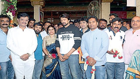 ಸರಳ ಪೂಜೆಯೊಂದಿಗೆ ಸುದೀಪ್ ಅಭಿನಯದ ಕೋಟಿಗೊಬ್ಬ-3 ಸಿನಿಮಾಗೆ ಚಾಲನೆ