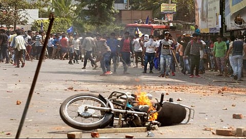 ಭಾರತ್ ಬಂದ್ ಪ್ರತಿಭಟನೆಯ ಚಿತ್ರ