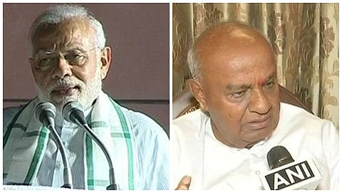 ಪ್ರಧಾನಿ ನರೇಂದ್ರ ಮೋದಿ-ಹೆಚ್ ಡಿ ದೇವೇಗೌಡ