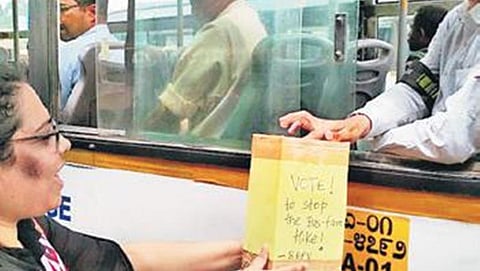 ಬಿಎಂಟಿಸಿ ಬಸ್ ದರ ಏರಿಕೆ: ಶೇ.95ರಷ್ಟು ಪ್ರಯಾಣಿಕರ ವಿರೋಧ